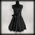 Sukienka Pin Up Hearts &amp; Roses XL czarna w groszki.jpg