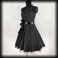 Sukienka Pin Up Hearts &amp; Roses XL czarna w groszki2.jpg