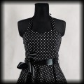 Sukienka Pin Up Hearts &amp; Roses XL czarna w groszki3.jpg