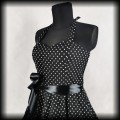 Sukienka Pin Up Hearts &amp; Roses XL czarna w groszki4.jpg