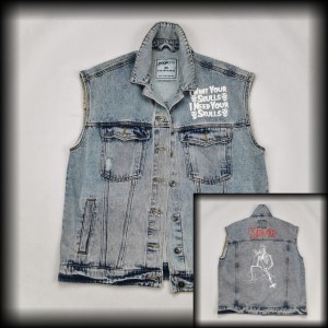 Kamizelka jeansowa Misfits L/XL DIY 