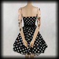 Sukienka Pin Up Hearts &amp; Roses S-L czarna w grochy5.jpg