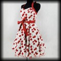 Sukienka Pin Up Hearts &amp; Roses XL biała w wisienki2.jpg