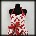 Sukienka Pin Up Hearts &amp; Roses XL biała w wisienki3.jpg