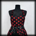 Sukienka Pin Up H&amp;R 3XL czarna w czerwone grochy NOWA3.jpg