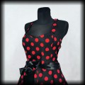 Sukienka Pin Up H&amp;R 3XL czarna w czerwone grochy NOWA4.jpg
