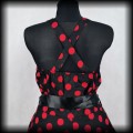 Sukienka Pin Up H&amp;R 3XL czarna w czerwone grochy NOWA6.jpg
