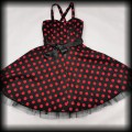 Sukienka Pin Up H&amp;R 3XL czarna w czerwone grochy NOWA7.jpg