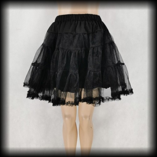 Halka tiulowa mini czarna M Dancing Days by Banned.jpg