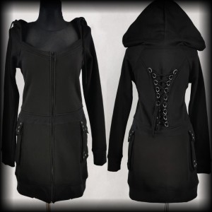 Bluza Vixxsin L długa gorsetowa goth NOWA