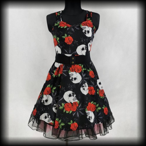 Sukienka w czaszki, róże i pajęczyny L.jpg