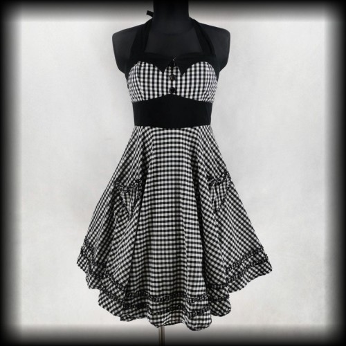 Sukienka Pin Up kratka vichy 3XL Grace Karin.jpg