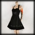 Sukienka Goth Hearts &amp; Roses S gorsetowa2.jpg