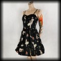 Sukienka mini Hell bunny S Pin Up zombie tiki2.jpg