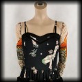 Sukienka mini Hell bunny S Pin Up zombie tiki3.jpg