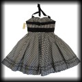 Sukienka Pin Up kratka vichy XXXL czarno biała NOWA6.jpg