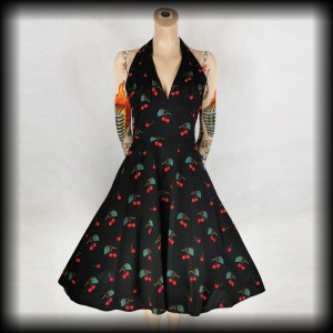 Sukienka Pin Up wisienki M Tiki Shop