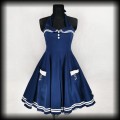 Sukienka Pin Up Hell Bunny L Motley marynarska sailor granat.jpg