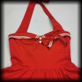 Sukienka mini Pin Up Hell Bunny M marynarska piracka czerwona8.jpg