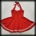 Sukienka mini Pin Up Hell Bunny M marynarska piracka czerwona92.jpg
