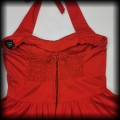 Sukienka mini Pin Up Hell Bunny M marynarska piracka czerwona93.jpg