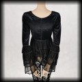 Bluzka gotycka M Dark Gothic welur i tiul4.jpg