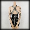 Sukienka mini punk S Freak of Nature agrafki i żyletki5.jpg