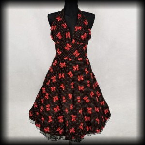 Sukienka Pin Up kokardki S/M Tiki Shop