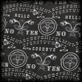 Spódnica mini Too Fast L Ouija occult pentagram4.jpg