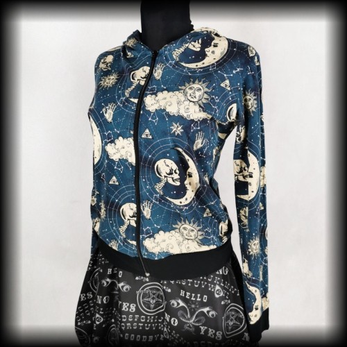 Bluza Jawbreaker S księżyc i czaszki rozpinana z kapturem.jpg