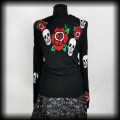 Sweterek Banned L czaszki i róże3.jpg