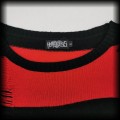 Sweter goth punk S Heartless czarno czerwony6.jpg