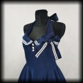 Sukienka Pin Up Hell Bunny M Motley marynarska sailor granat4.jpg
