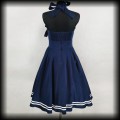 Sukienka Pin Up Hell Bunny M Motley marynarska sailor granat5.jpg