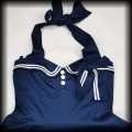 Sukienka Pin Up Hell Bunny M Motley marynarska sailor granat7.jpg
