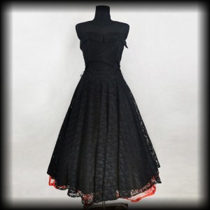Sukienka Pin Up Gothic L/XL długa koronka