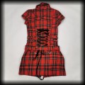 Sukienka mini Hearts &amp; Roses XS Kratka Punk Gothic Cyber91.jpg