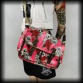 Torba listonoszka różwa w czachy i róże2.jpg