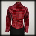 Kurtka ramoneska punkowa S Dead Threads czarno czerwona3.jpg
