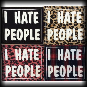 Naszywka I hate people kolory (242)