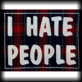 Naszywka I hate people krata.jpg