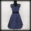 Sukienka Retro Lady Vintage XL granatowa w groszki.jpg