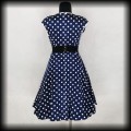 Sukienka Retro Lady Vintage XL granatowa w groszki5.jpg