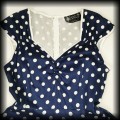 Sukienka Retro Lady Vintage XL granatowa w groszki7.jpg