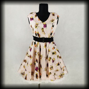 Sukienka Retro XL w chrząszcze NOWA