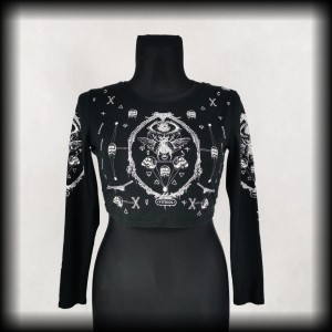 Bluzka Jawbreaker XL mroczny crop top