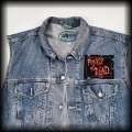 Kamizelka jeansowa Punks's not dead XL DIY punk3.jpg