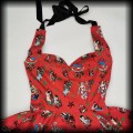 Sukienka Pin Up Hell Bunny XSS czerwona old school tattoo7.jpg