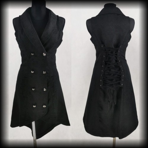 Sukienka frak Hearts &amp; Roses ML gorsetowa Goth Victorian.jpg