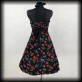 Sukienka Pin Up Punk Banned L midi old school czaszki i wisienki4.jpg